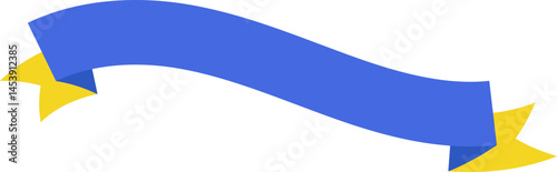 Blue and Yellow Ribbon Business