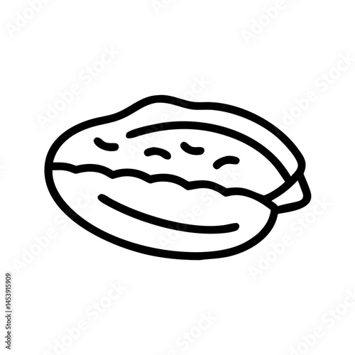 pecan on transparent background for web and graphic design
