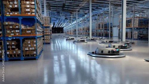 ia generated. Factory load robot