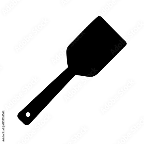 silicone spatula silhouette on transparent background for web and graphic design