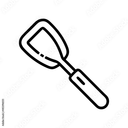 spatula solid on transparent background for web and graphic design