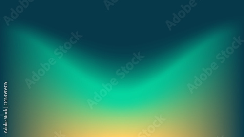 Abstract Gradient Vortex with Green and Blue Tones