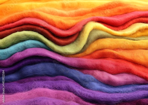 Rainbow Felt Swatches