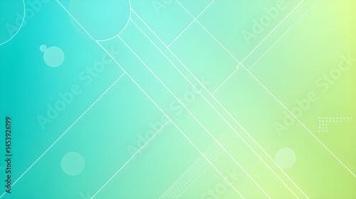 Abstract Teal and Lime Blueprint - A light and clean abstract background featuring a bright gradient transitioning from teal and blue hues on the left to soft green and yellow on the right.