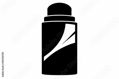 Deodorant Stick Silhouette Vector Illustration 