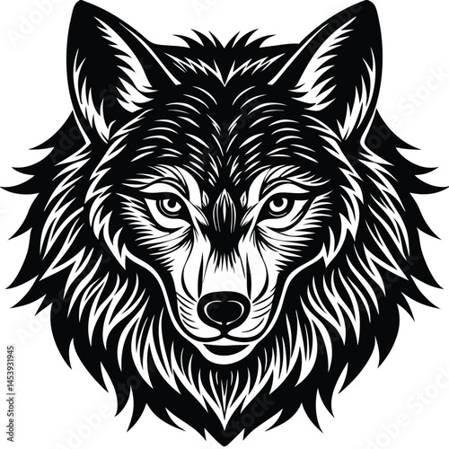 Silhouette of a howling wolf, white background, Wolf walking silhouette illustration animal vector, Wolf howling vector silhouette, wolves running black silhouette vector, Wolf angry silhouette vector