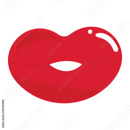 World Kissing Day Happy 6th July Kissing Day June 22 lips with international kissing day text and red plump pouting lips brush Vector illustration isolated on transparent background for poster invitat