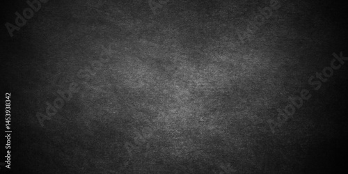 Dark Black background texture, old vintage charcoal black backdrop wall grunge design. Abstract black wall surface, black stucco texture. Black gray satin dark texture luxurious background.