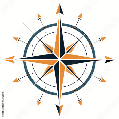 compass rose vector