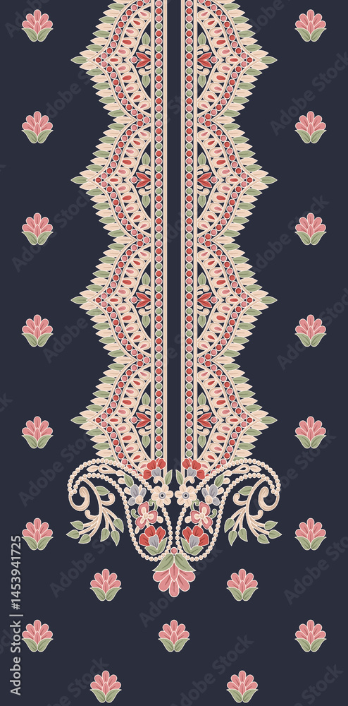 embroidery on a fabric