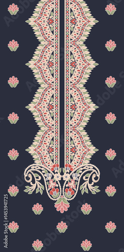 Obraz na płótnie embroidery on a fabric w salonie