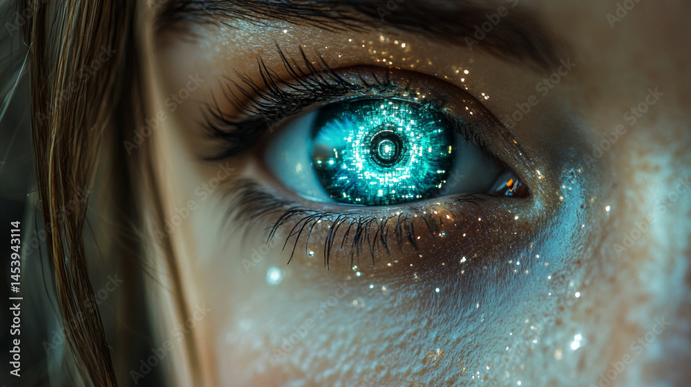 Fototapeta premium AI Agent application with intelligent human-machine interface