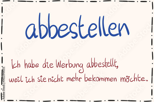 abbestellen wortschartz