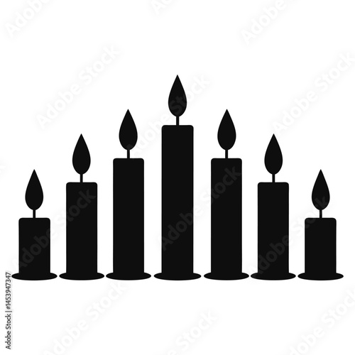 Candle Silhouette Icon