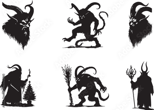 Krampus Silhouettes