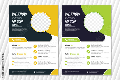 Corporate & Creative Business Flyer Design Templates with editable vector 