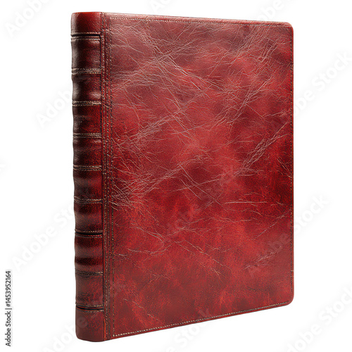 Blank red hardcover notebook isolated on white png red diary png writing notebook png plain journal png transparent background image