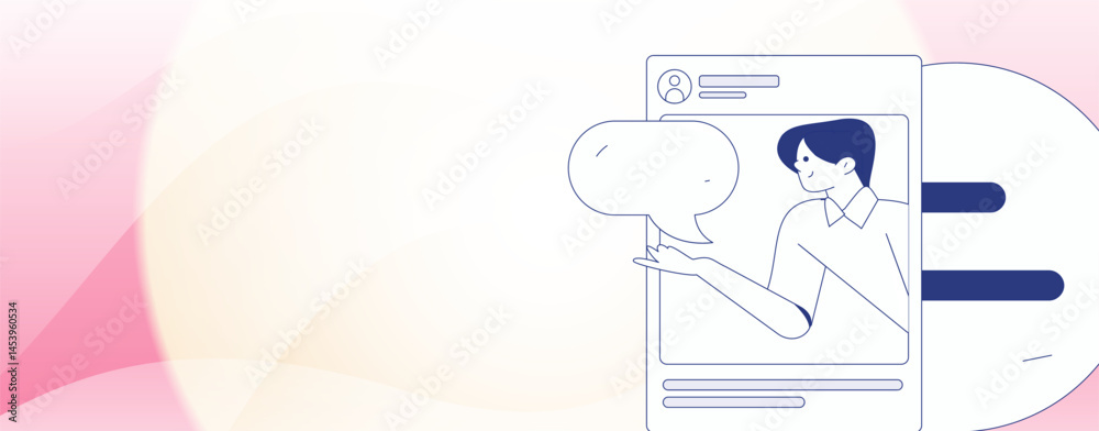 Fototapeta premium Communicate with consultants flat vector character concept operation hand drawn illustration 