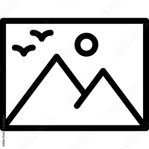 Image Vector Line Icon.