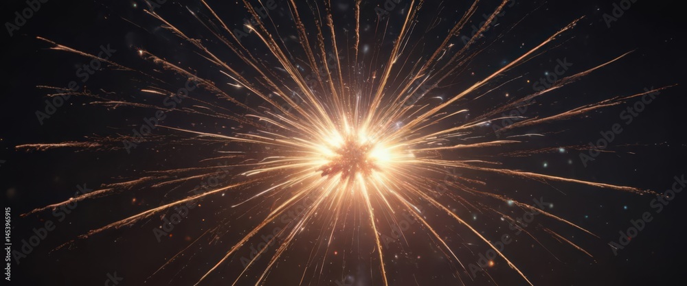 Vibrant starburst firework explosion at night, display, astounding, image Vibrant starburst firework explosion at night, display, astounding, image