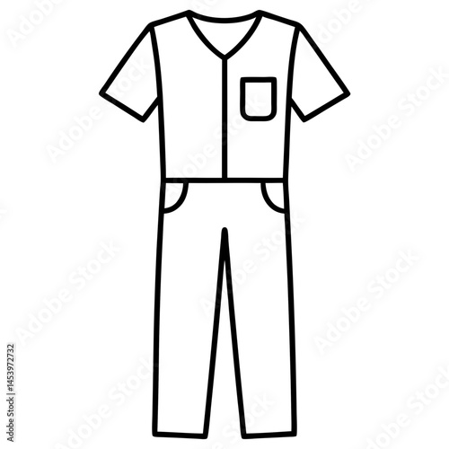Minimal Scrubs Vector on White