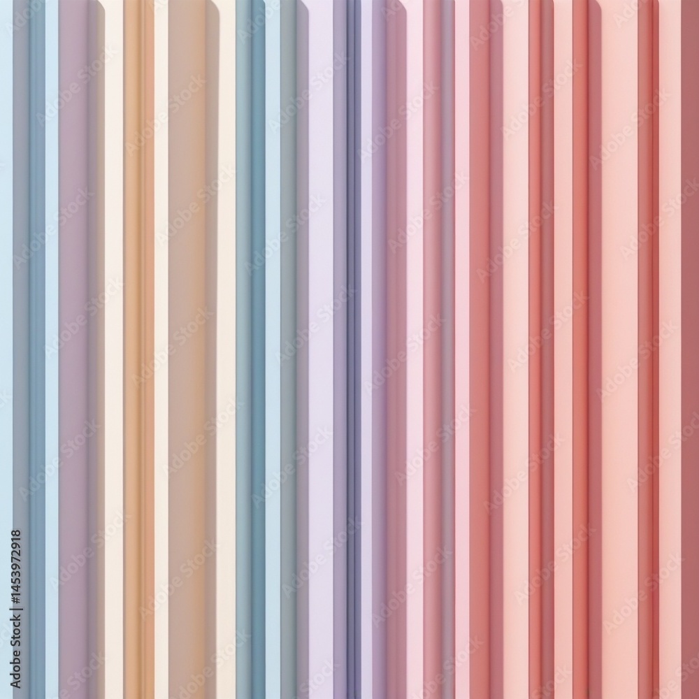 The artwork features vertical stripes in soft pastel colors, creating a calming and elegant gradient-like flow, transitioning from cool to warm shades. The artwork features vertical stripes in soft pastel colors, creating a calming and elegant gradient-like flow, transitioning from cool to warm shades.