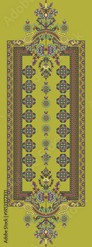 Obraz na płótnie seamless pattern with flowers w salonie