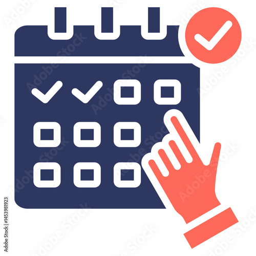 Booking glyph color icon