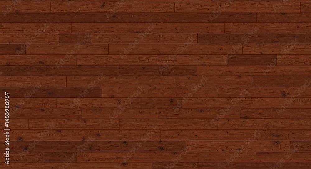 Fototapeta premium Rich Red Oak Wood Flooring Texture Seamless Wooden Plank Background for Design