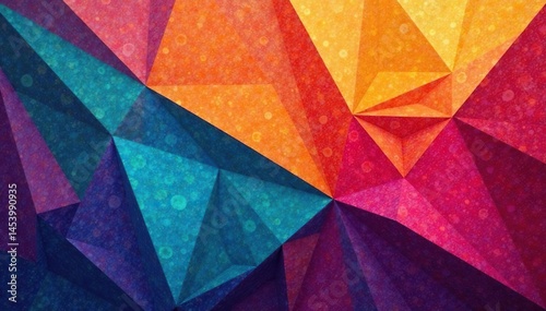 Geometric shapes create a visually appealing textile design , vibrant, element, asymmetry