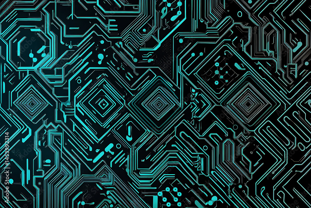 Abstract close-up of a glowing blue digital circuit board, showcasing intricate connections and technological design on a black background.
Abstract close-up of a glowing blue digital circuit board, showcasing intricate connections and technological design on a black background.