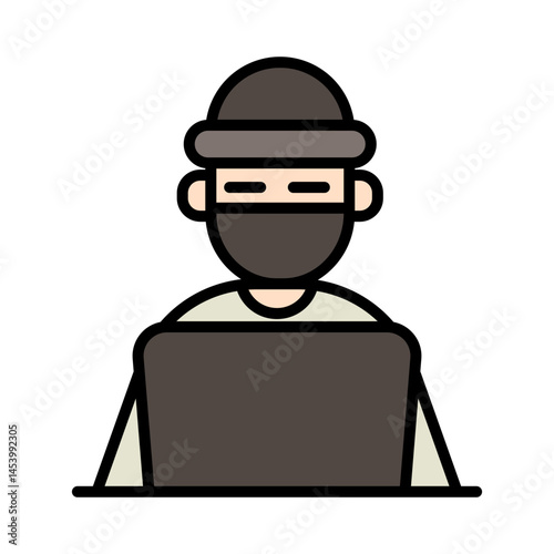 Cyber crime Law Icon