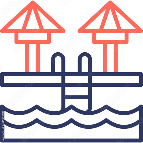 Pool line color icon