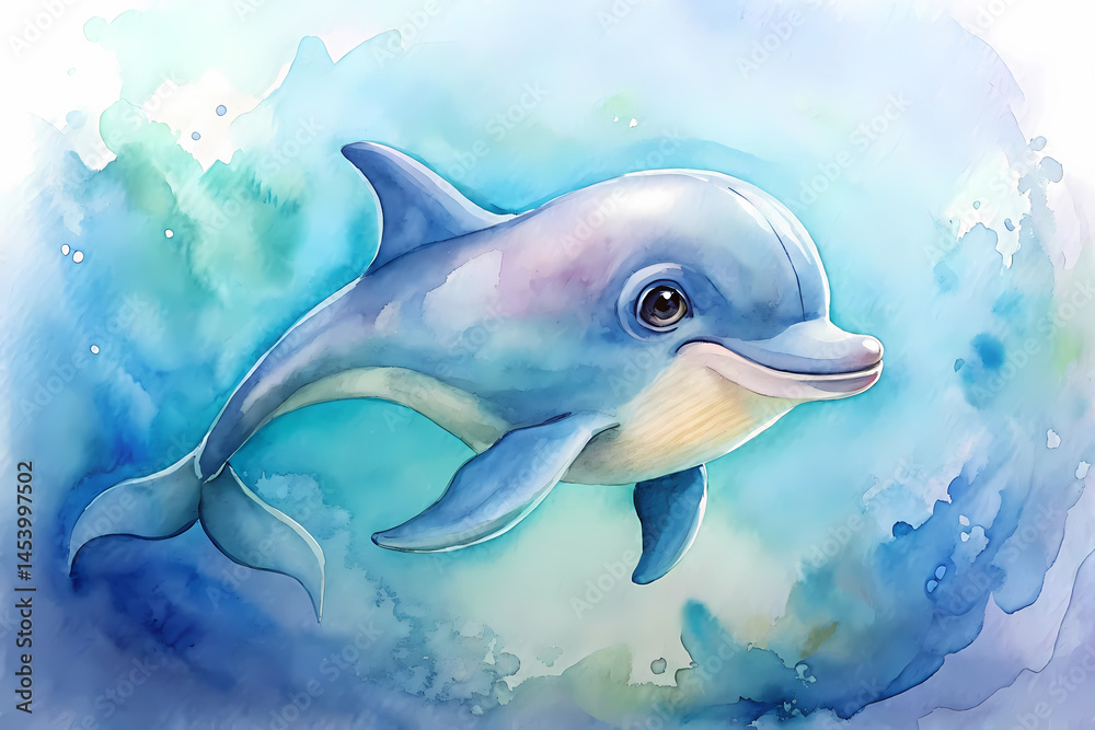 Fototapeta premium Playful Watercolor Animal