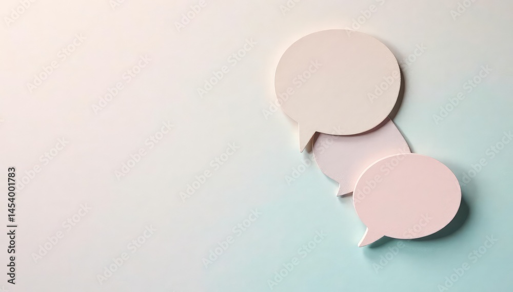 Subtle grey speech bubble pattern on pastel background, quiet, delicate Subtle grey speech bubble pattern on pastel background, quiet, delicate