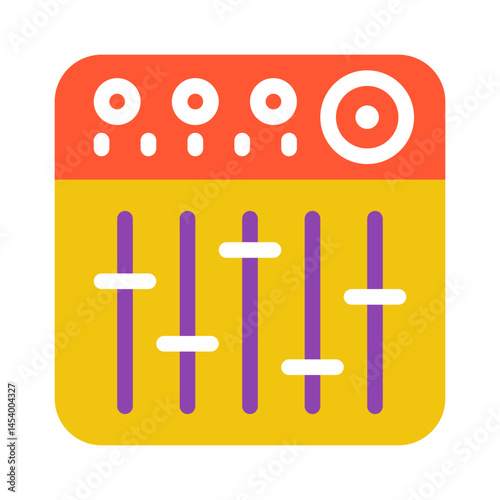 Audio Mixer Icon Design