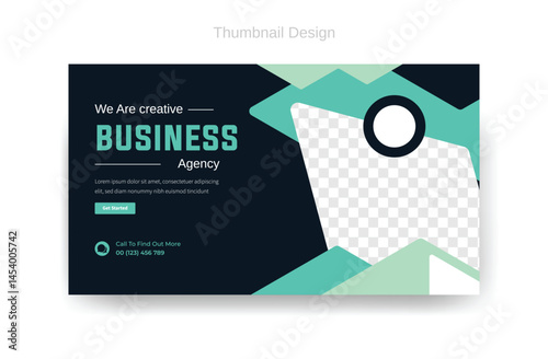 business youtube video thumbnail design, corporate business banner, attractive thumbnail 