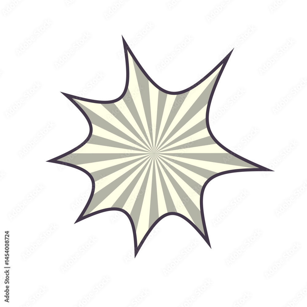 Obraz premium Comic Style Explosion Shape Vector