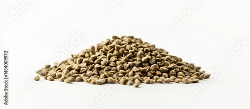 Vivid and Detailed Image of Sunflower Silage Positioned on a Clean White Background