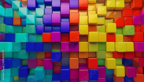 abstract background with colorful squares