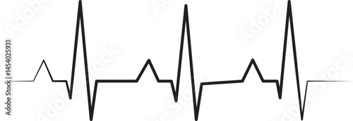 Abstract vector background design features a line graph illustration with an arrow, a pulse symbol of medical purpose