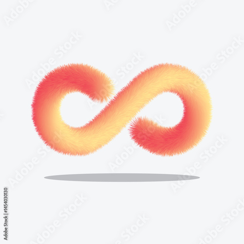 Infinity color icon, sign element graphic. Vector illustration