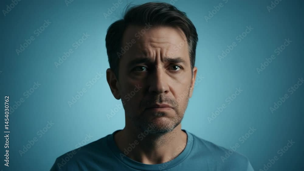 Portrait of a Pensive Man: A Study in Introspection and Emotion