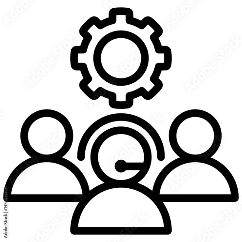 Support Team Outline Icon