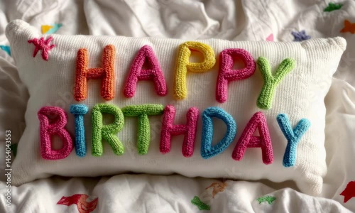 Colorful knitted 