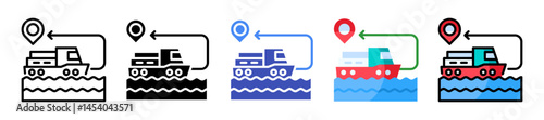 Shipping Lane Icon