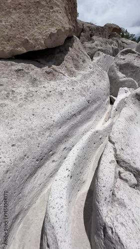 Hiking in Bandelier near Loas Alamos, New Mexico - American West Landscape