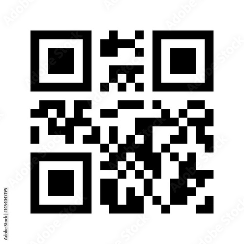 QR code icon transparent, QR code image - vector