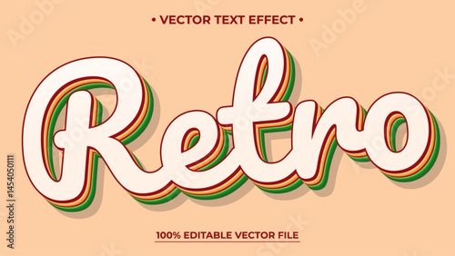 Editable text style effect Retro text in Grunge Vintage style theme
