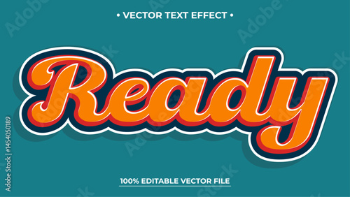 Ready Retro vintage editable text effect